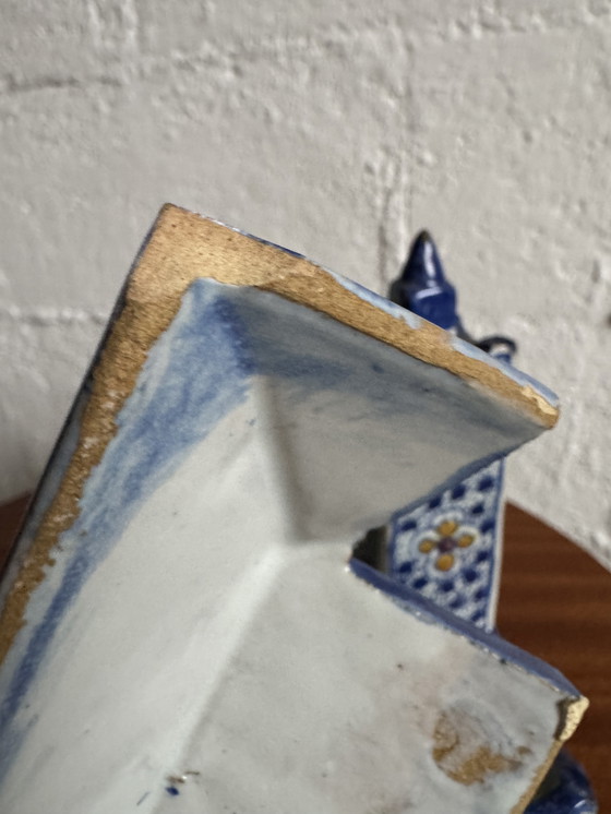 Image 1 of Antique Moroccan ceramic inkwell for illuminators