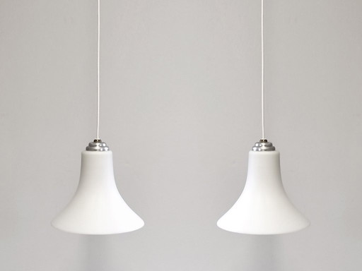 lampes suspendues vintage en forme de trompette