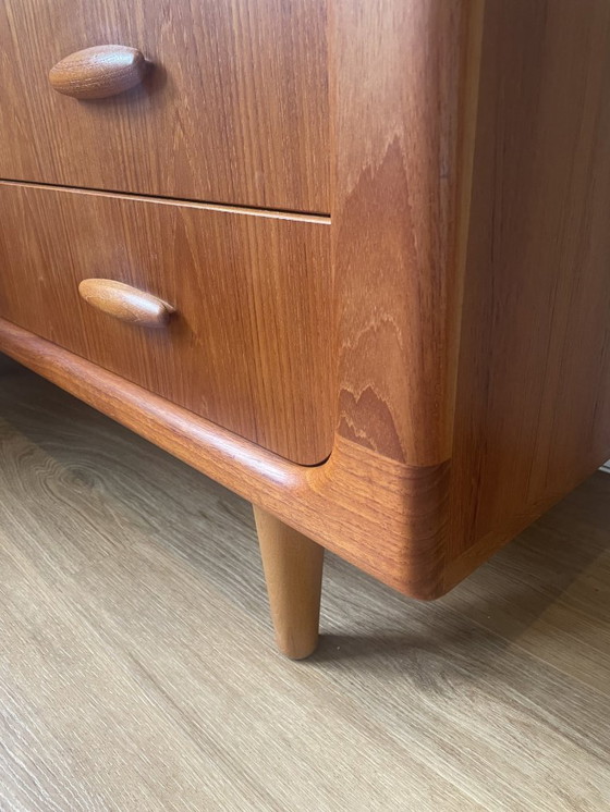 Image 1 of Ladekast Vintage Deens design met 4 lades in teak