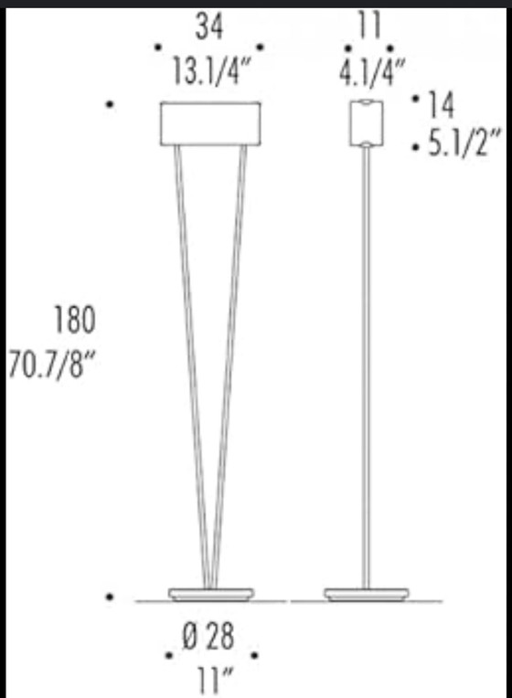 Image 1 of Due lampade da terra Vittoria