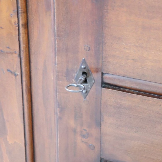 Armadio Antico in Legno Massello di Pioppo, Italia Inizio XIX Secolo (photo 17 of 22)