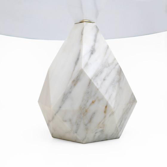 Image 1 of Table basse italienne en marbre de Carrare, Mid-Century Modern, années 1970, deux disponibles