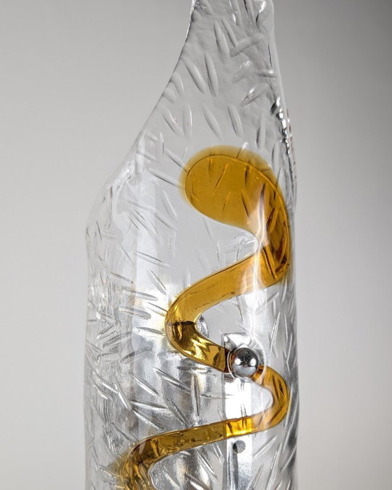 Image 1 of Coppia di applique in vetro di Murano disegnate da Toni Zuccheri per Mazzega, Italia, anni '70.