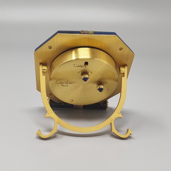 Image 1 of 1980S Gorgeous Cartier Alarm Clock Pendulette. Made In Swiss