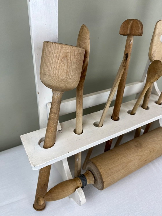 Wooden Shelf and Utensils – Kitchen accessories, Metal (photo 3 of 9)
