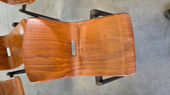 Sedie vintage THUR OP SEAT, Sedie da camera, Ferro, Legno, Multicolore (foto 9 di 11)