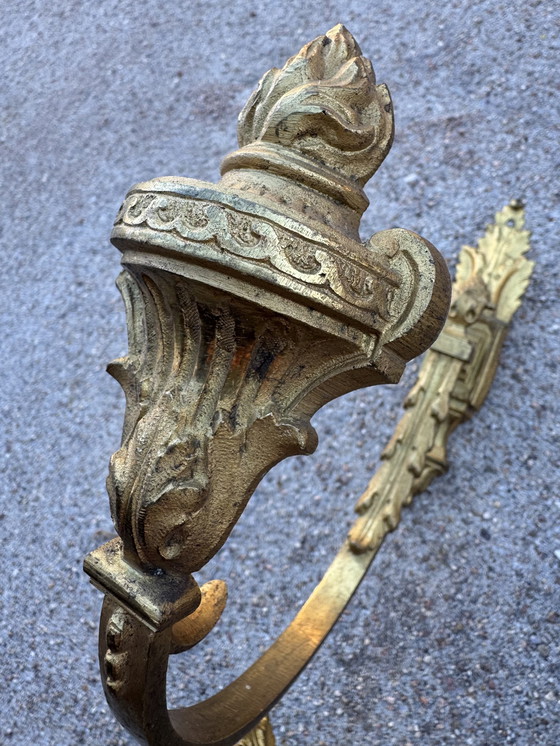 Image 1 of Louis XVI vergoldete Bronze-Raffhalter