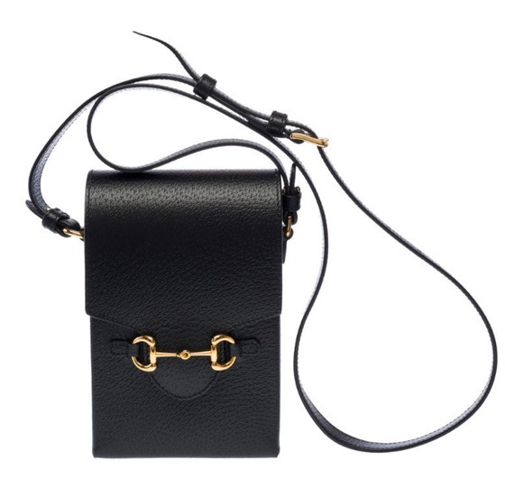 Image 1 of Tasche GUCCI Horsebit 1955 Vertical in Cuir Noir - 103384