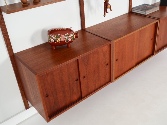 Image 1 of Teak modular bookcase PS System, Danish design, 1960s, manufactured by Randers Møbelfabrik