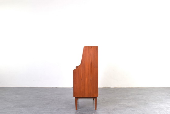 Image 1 of Mid-Century Danish Teak Secretary by Gunnar Nielsen for Tibergaard, 1960s.