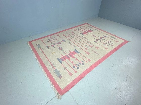 Image 1 of Tappeto Kilim vintage, lana e cotone, stile folk, Polonia, anni '70