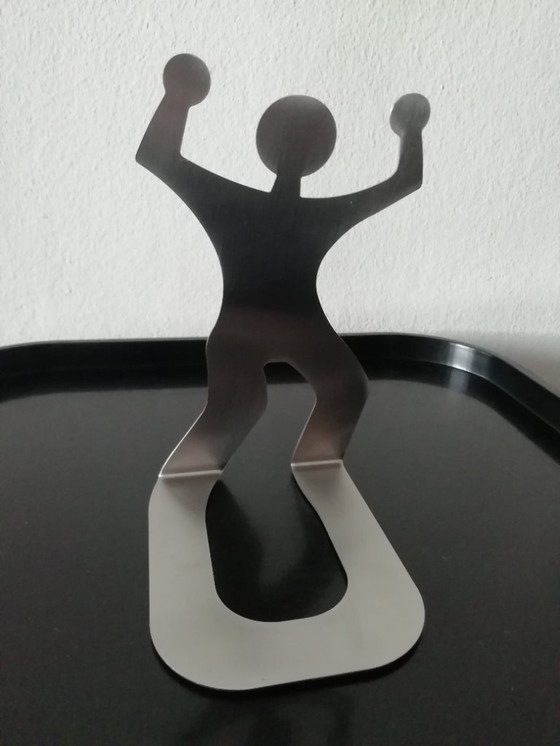 Image 1 of Sujetalibros de aluminio estilo Keith Haring