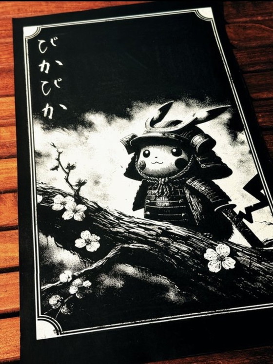 Image 1 of Kunstwerk Pikachu (Pokemon) The Last Cute Samurai