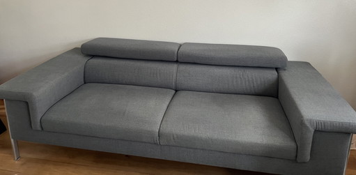 Solar Reno Gris foncé – 3 5 zitsbanken, Textile, Metal (photo 2 of 5)