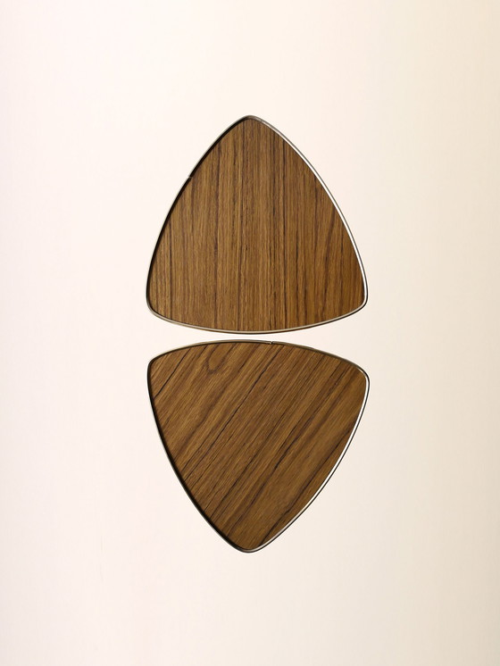 Image 1 of Pair of vintage Scandinavian stools in laminate