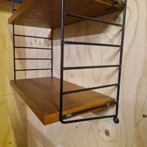 Image 1 of Nisse Stringing boekenrek String wandrek jaren 60  boekenrek