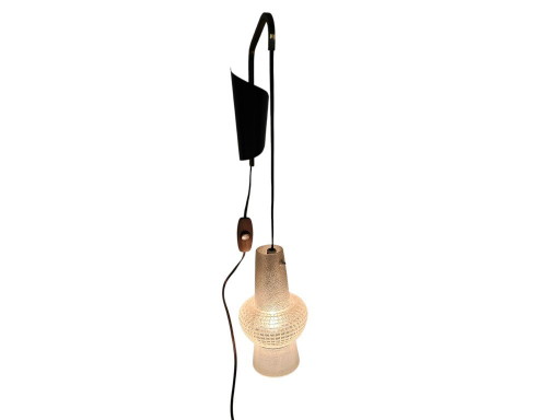 Dutch design - Philips - model NX 14 - satijnglas - 50's - Louis Kalff
