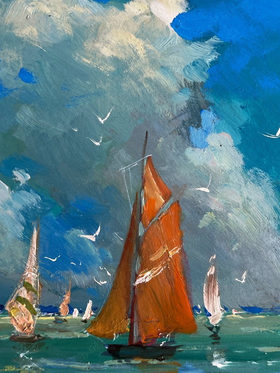 Image 1 of Sailboats at Sea
