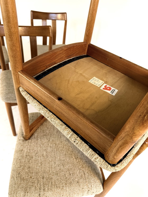 Image 1 of Ensemble de 6 chaises à repas vintage, Vamdrup Stolefabrik '70