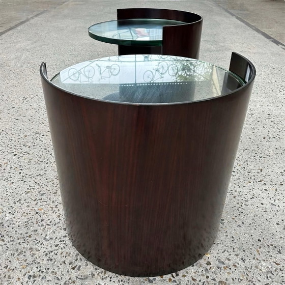 Pair of bedside tables by Gianni Moscatelli, 1970, formanova, Wood, Brown (photo 4 of 6)