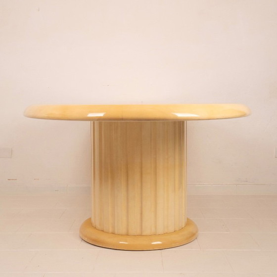 Image 1 of Raro Tavolo in pergamena di Aldo Tura per Tura Milano 1960