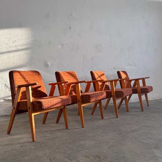 Image 1 of Ensemble de 4 fauteuils hongrois de style type 366, années 1960