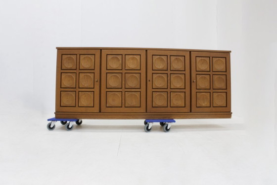 Vintage Brutalist Sideboard 1970s Gerhard Bartels – Wood (photo 2 of 10)