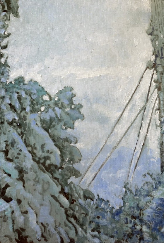 Original Oil Painting Contemporary Art Symbolism Connection – Paintings & Drawings, Canvas (photo 6 of 7)