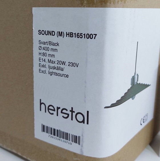 Herstal - Sound (M) - Lampada a sospensione (Set di 2), Lampade a sospensione, Metallo, Nero (foto 11 di 11)