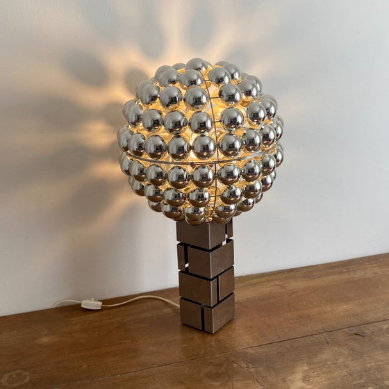 Lampe Cinétique Building. Curtis Jere. 1970. Space Age. – Plastic, Metal (photo 4 of 7)