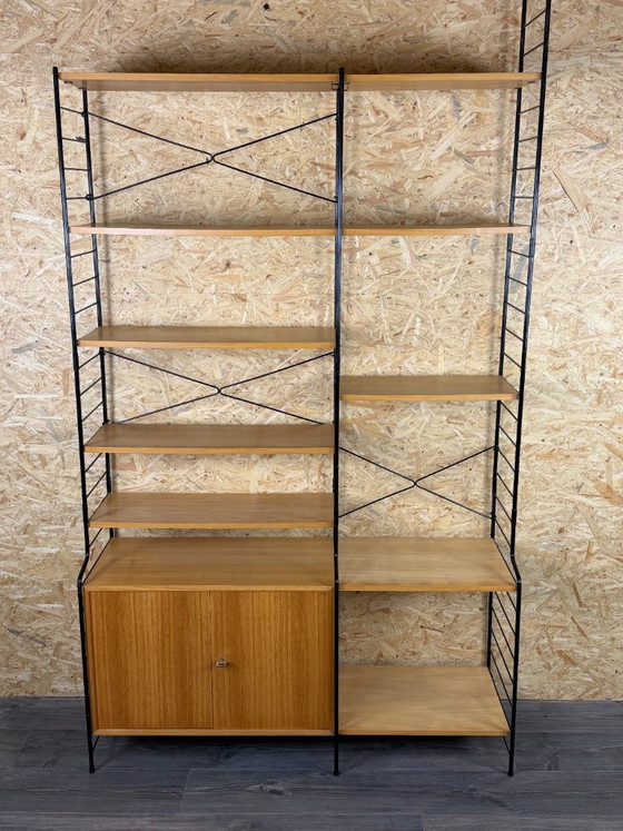 Jaren 60 70 Essen Wandrek Wall Unit Van WHB Duitsland Mid Century – Metal, Wood (photo 3 of 18)