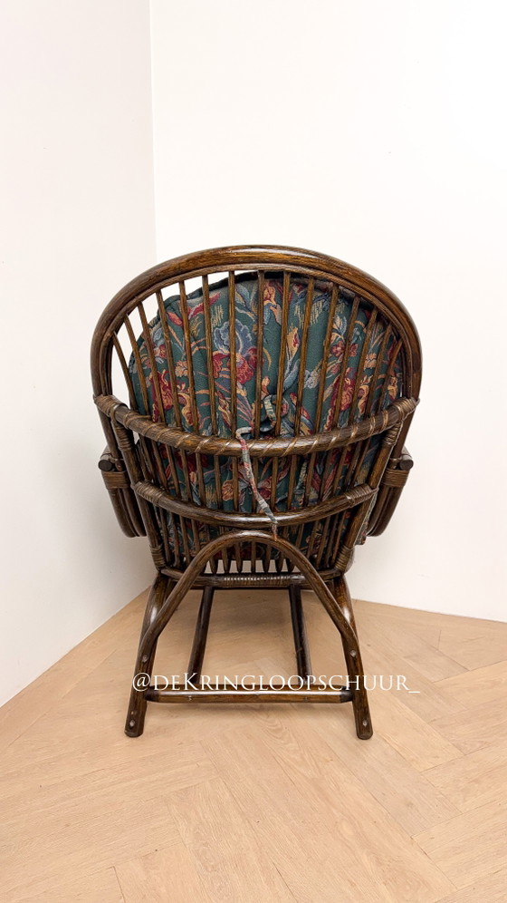 Vintage Rattan Chair Armchair – Bamboo (photo 7 of 7)