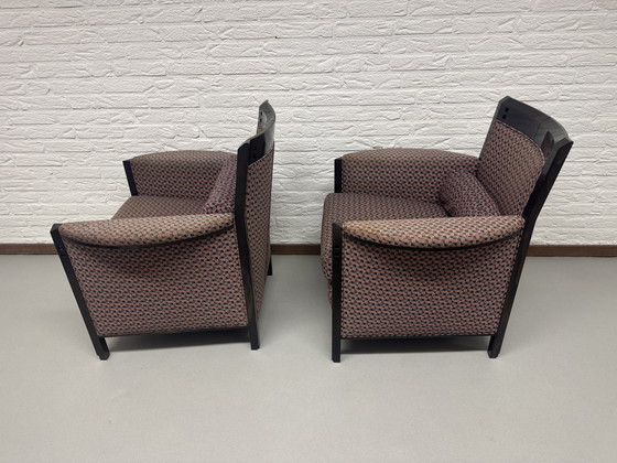 Image 1 of Galaxy 'Peggy' lage fauteuilset de Umberto Asnago para Giorgetti, Italia jaren 90