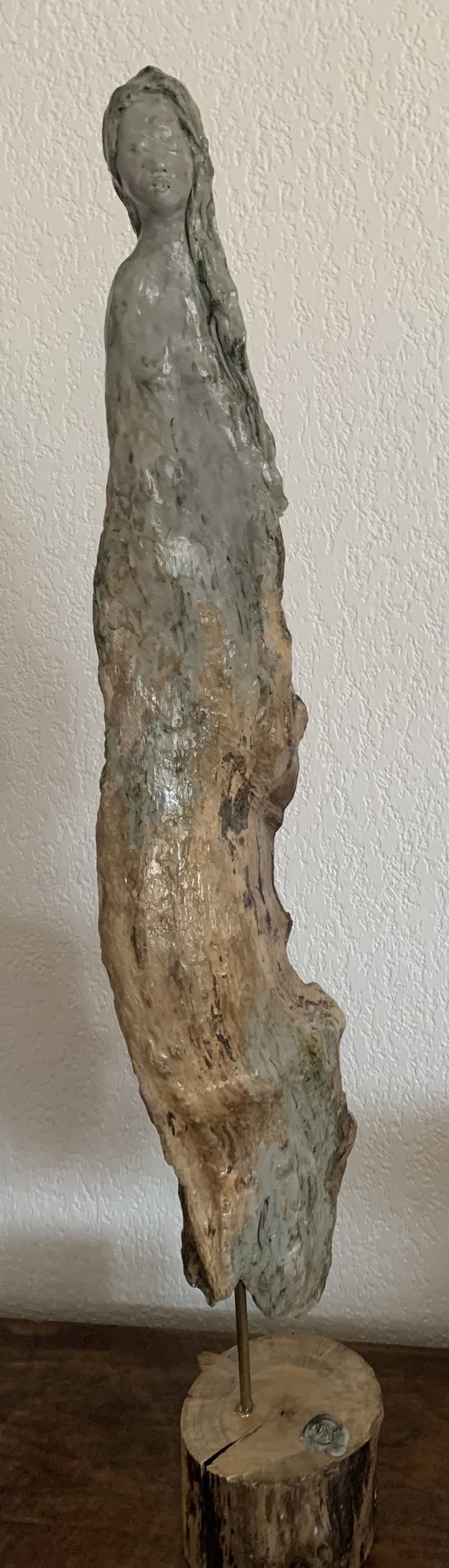 Image 1 of Sculpture terre et bois flotté 