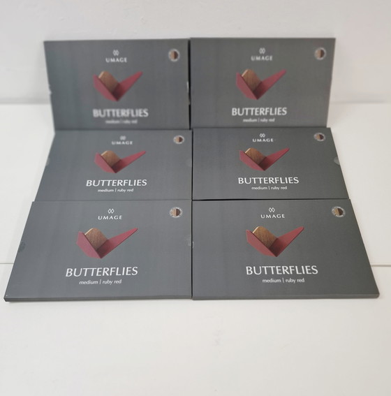 Image 1 of 6 x Umage butterflies ruby red Brand New Items