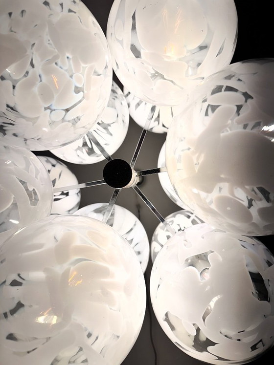 Image 1 of Lampadario vintage di grandi dimensioni Mazegga