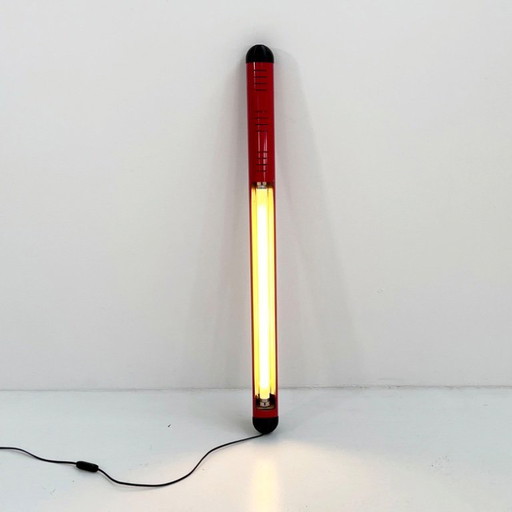 Medium Red Neon Tube Light from Fosnova, 1980s