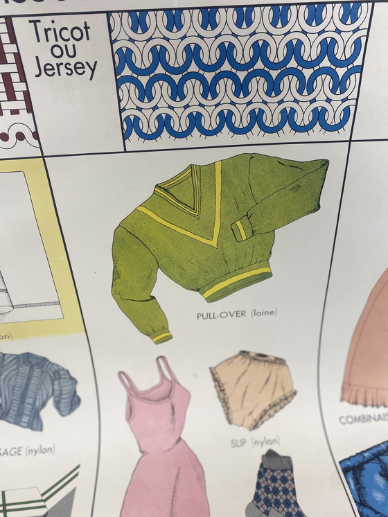 Image 1 of Rossignol School Poster "Stoffen en kleding