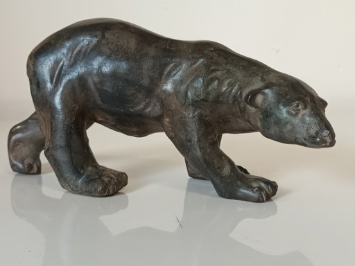 Bronzen grizzly Pierre Chenet