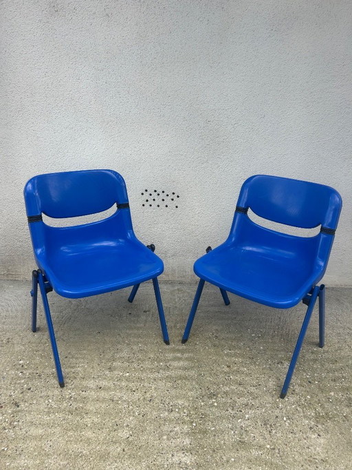 coppia di sedie Piretti "Dorsal"