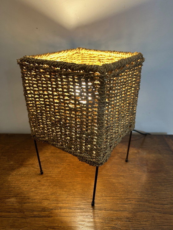 Image 1 of Vintage Wicker Lamp