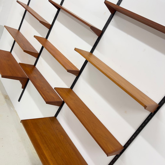 Image 1 of Système d'étagères en teck de Kai Kristiansen de FM Møbler