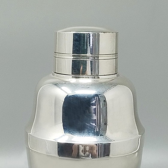 Image 1 of Magnifique gobelet à cocktail en métal argenté des années 1950. Fabriqué en France