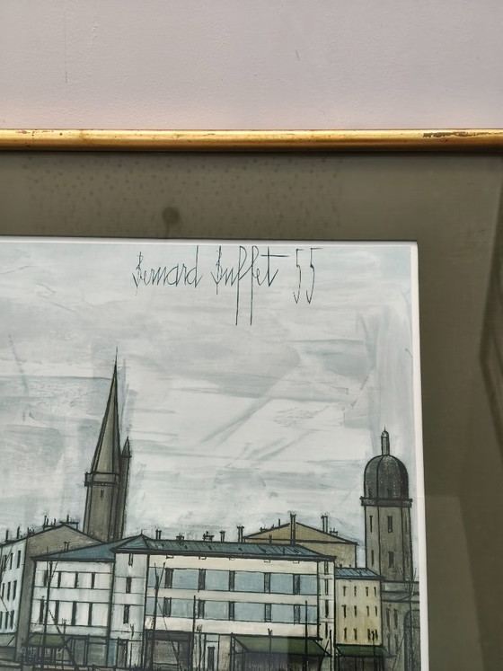 Bernard Buffet Impresión La Rochelle Ed. Galería Garnier Braun 1960 – Litografías y grabados, Wood (photo 5 of 12)