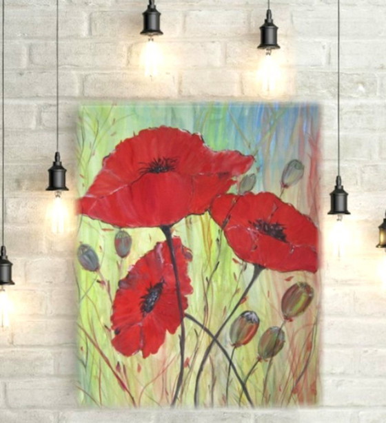 Image 1 of Poppy painting