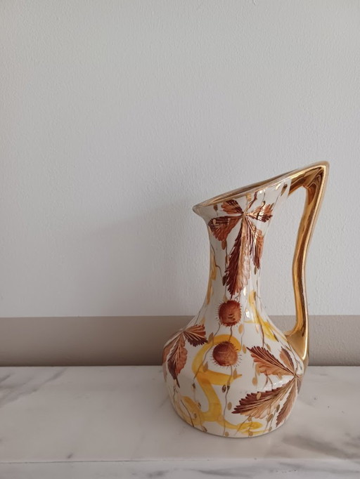Dekorative Vintage-Vase von Hubert Bequet (Belgien, 1950er Jahre)