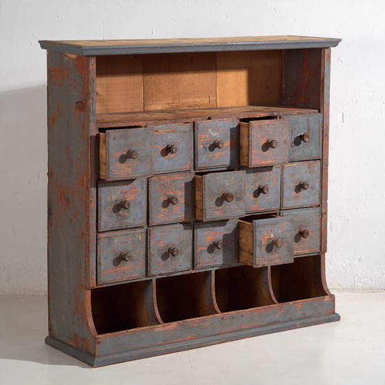 Antique office furniture (c.1930) #16 – Storage cabinet, Rustic (photo 4 of 10)