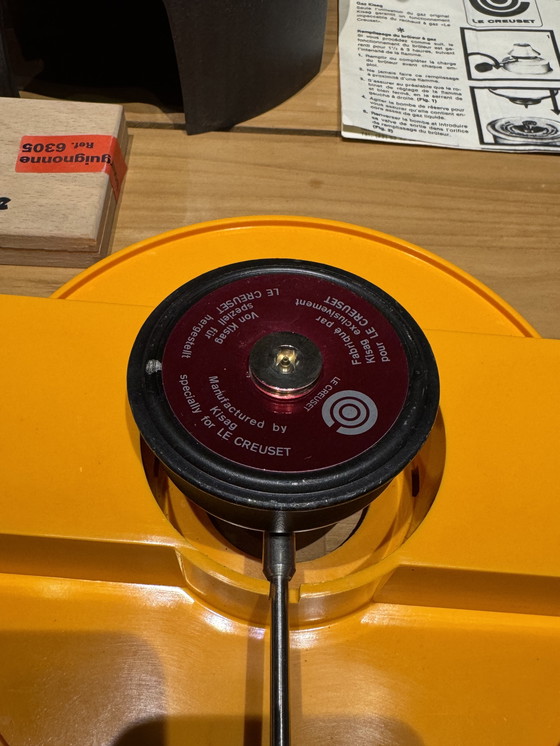 Image 1 of Raro set per fonduta Le Creuset di Enzo Mari, anni '70