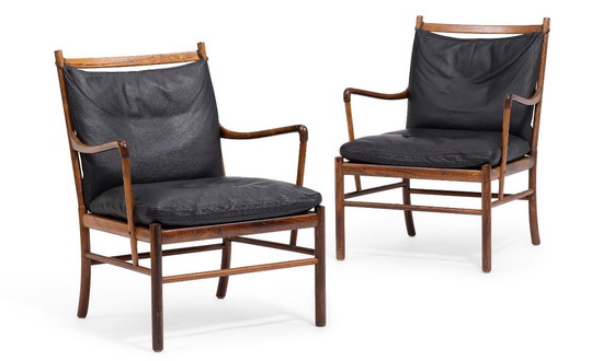 Image 1 of Timeless design classic: Ole Wanscher PJ 149 Colonial armchair (original from 1975) – Brazilian rosewood & leather