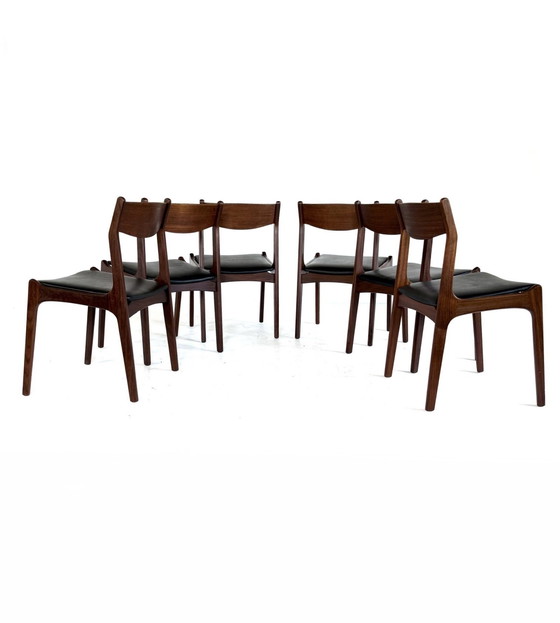 Image 1 of Set di 6 sedie danesi vintage anni '60